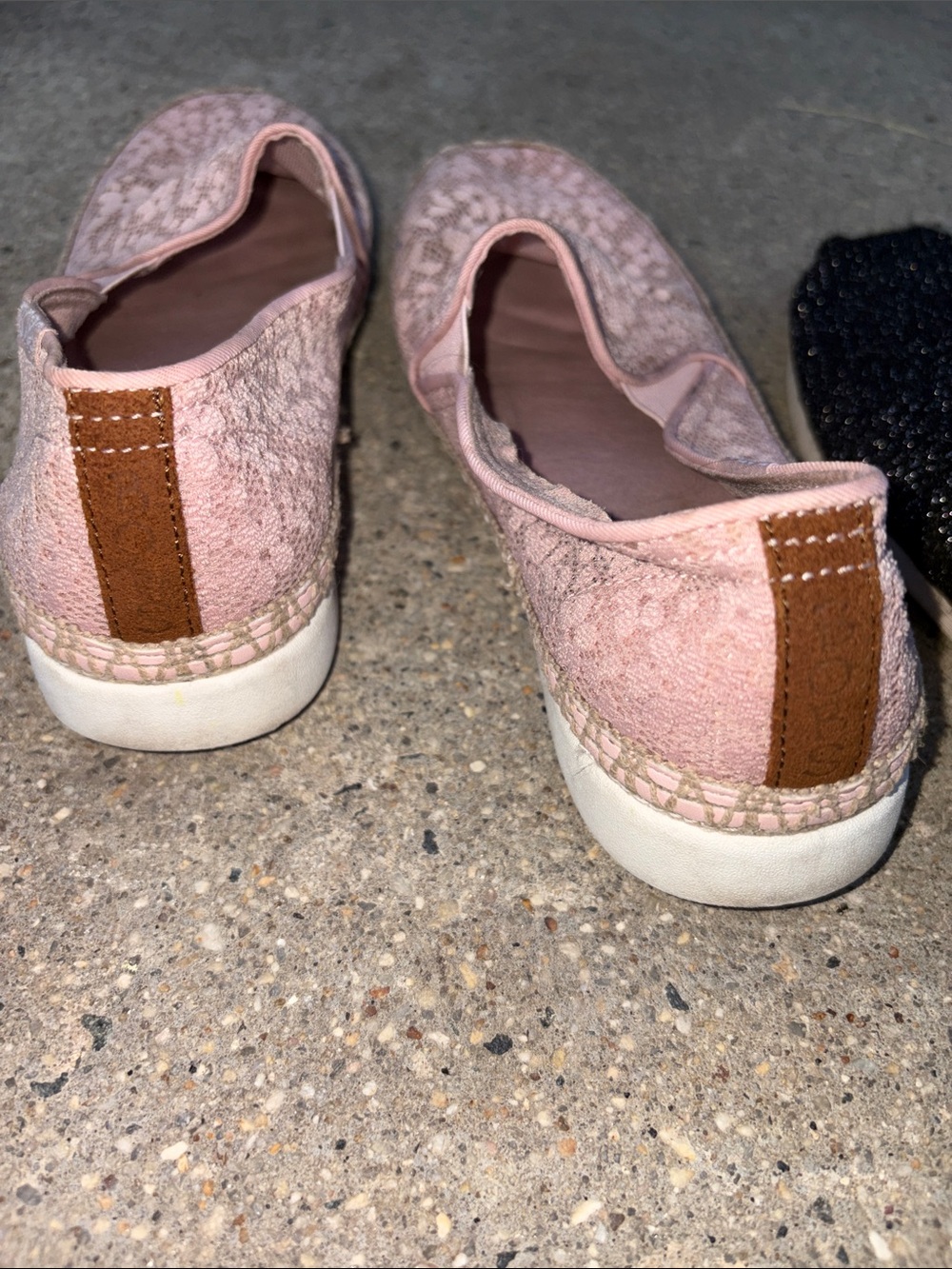 TOMS Classic Black Slip-On Sneaker - BOBS from Sketchers Light Pink Lace Sneaker - Picture 13 of 14